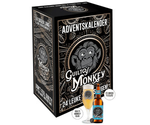 Adventskalender (23 bieren + Bierglas) - Guilty Monkey