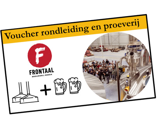 Rondleiding + Bierproeverij voucher p.p.  - Frontaal Brewing Company