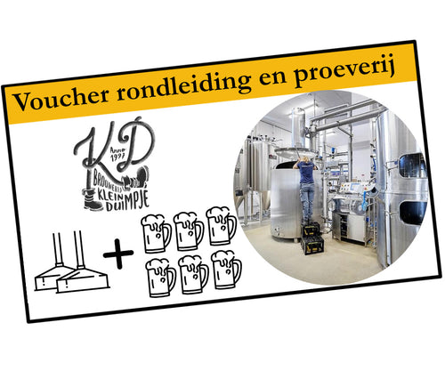 Bierproeverij + rondleiding voucher p.p. - Brouwerij Klein Duimpje