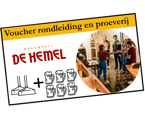 Rondleiding + Bierproeverij voucher p.p. - Brouwerij de Hemel