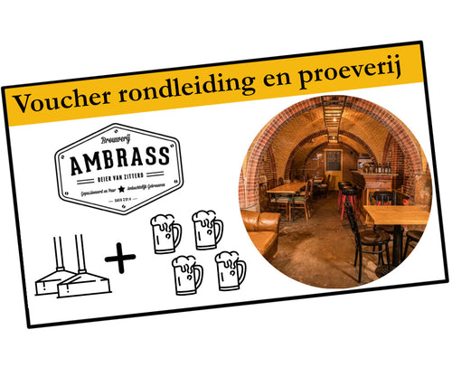 Rondleiding + bierproeverij voucher p.p. - Brouwerij Ambrass