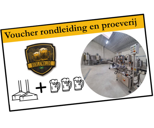 Rondleiding + bierproeverij voucher p.p. - Brouwerij Berlewalde